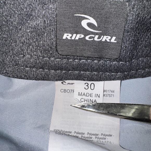 Rip Curl Shorts Mens 30 Blue Red Boardshorts Swim Trunks Drawstring CB07R7 Logo - Picture 6 of 9